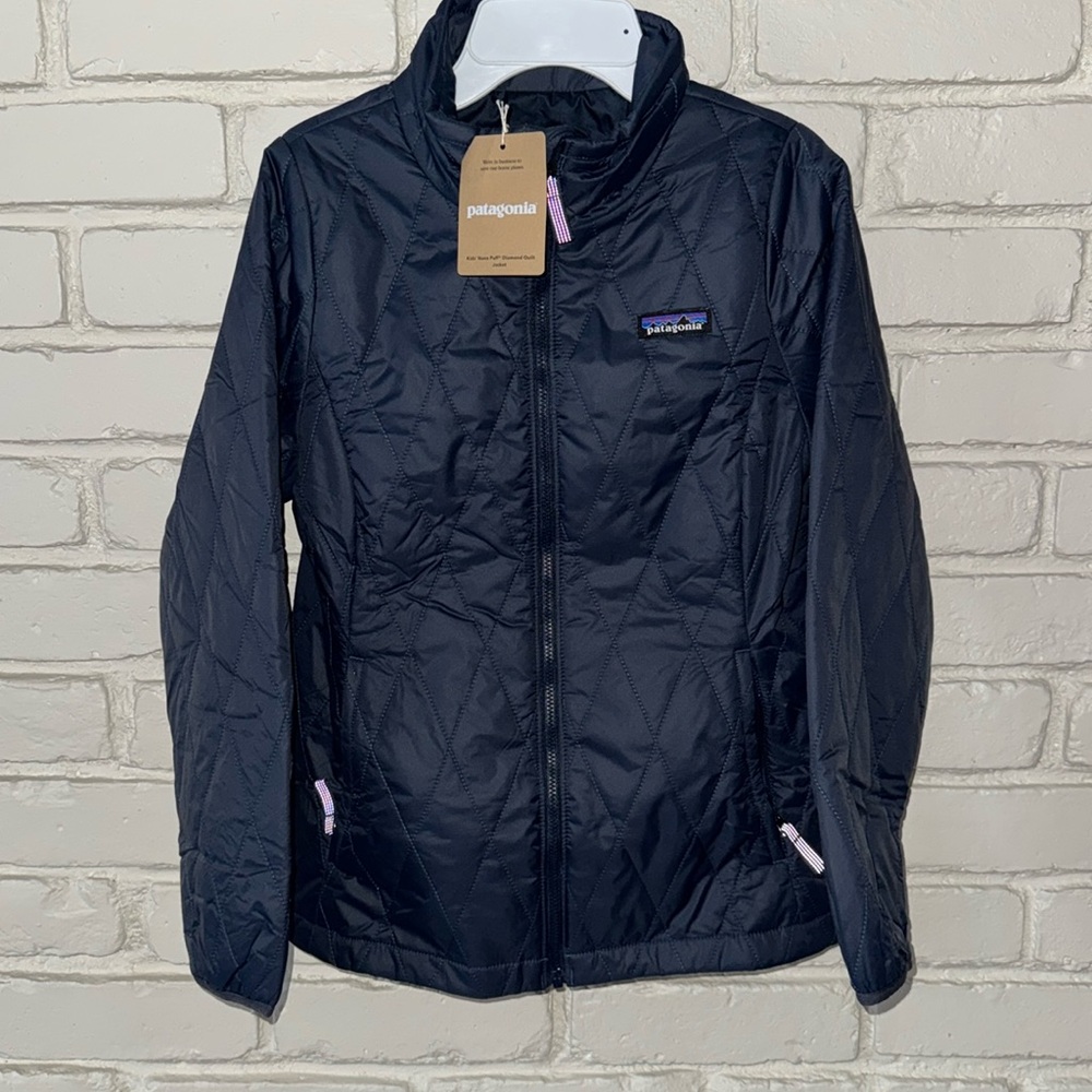 Patagonia Kids Nano Puff Diamond quilt new with tags size M(10) - Picture 2 of 10